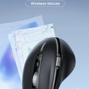 Mouse UGREEN Hyper-Fast Scroll Wireless Mouse Bluetooth 5.4 2.4G Ergonomic 5000DPI for MacBook Tablet Laptops Computer PC Mice