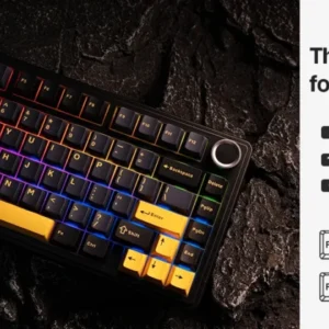 EPOMAKER x AULA F75 75% ANSI Hot-Swap Gasket Bluetooth 5.0/2.4G Wireless/Wired Mechanical Keyboard PBT Keycaps for Mac/Win